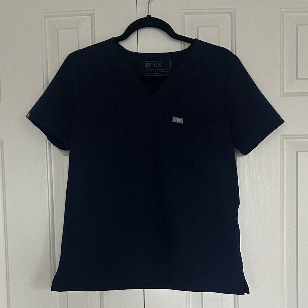 FIGS Navy Medical Scrub Top